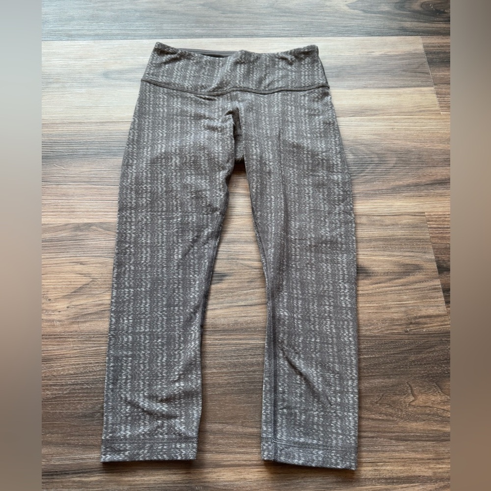 lululemon athletica Gray Patterned Leggings